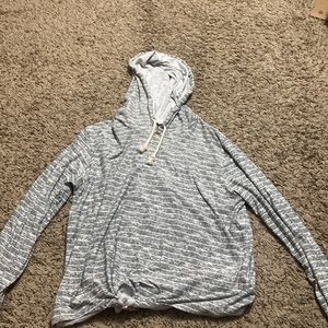 Womens striped top with hood! like new